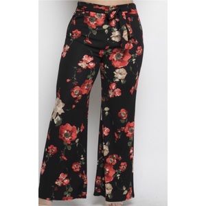 Floral TIE PANTS